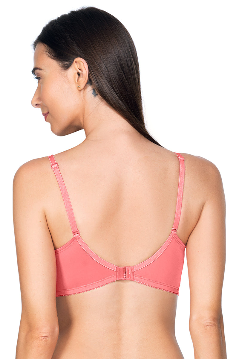 Lace Essentials Padded Non-Wired Bra - D Rose - R Tan - Image 3 of 4