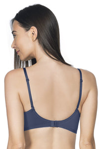 Lace Essentials Padded Non-Wired Bra - Insignia Blue thumbnail 3
