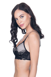 Flawless Padded Wired Bra - Black thumbnail 2