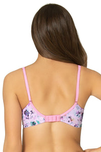 Printed Padded Non-Wired Moulded Push up Bra - Floral Pr thumbnail 3