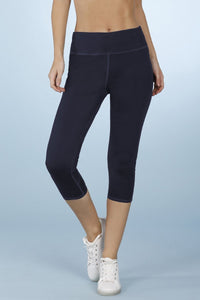 Smooth Fitness Capri Pant - Gibraltar Sea - color option