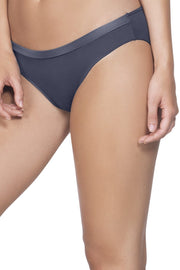 Satin Edge Bikini Panty - Odessey Grey