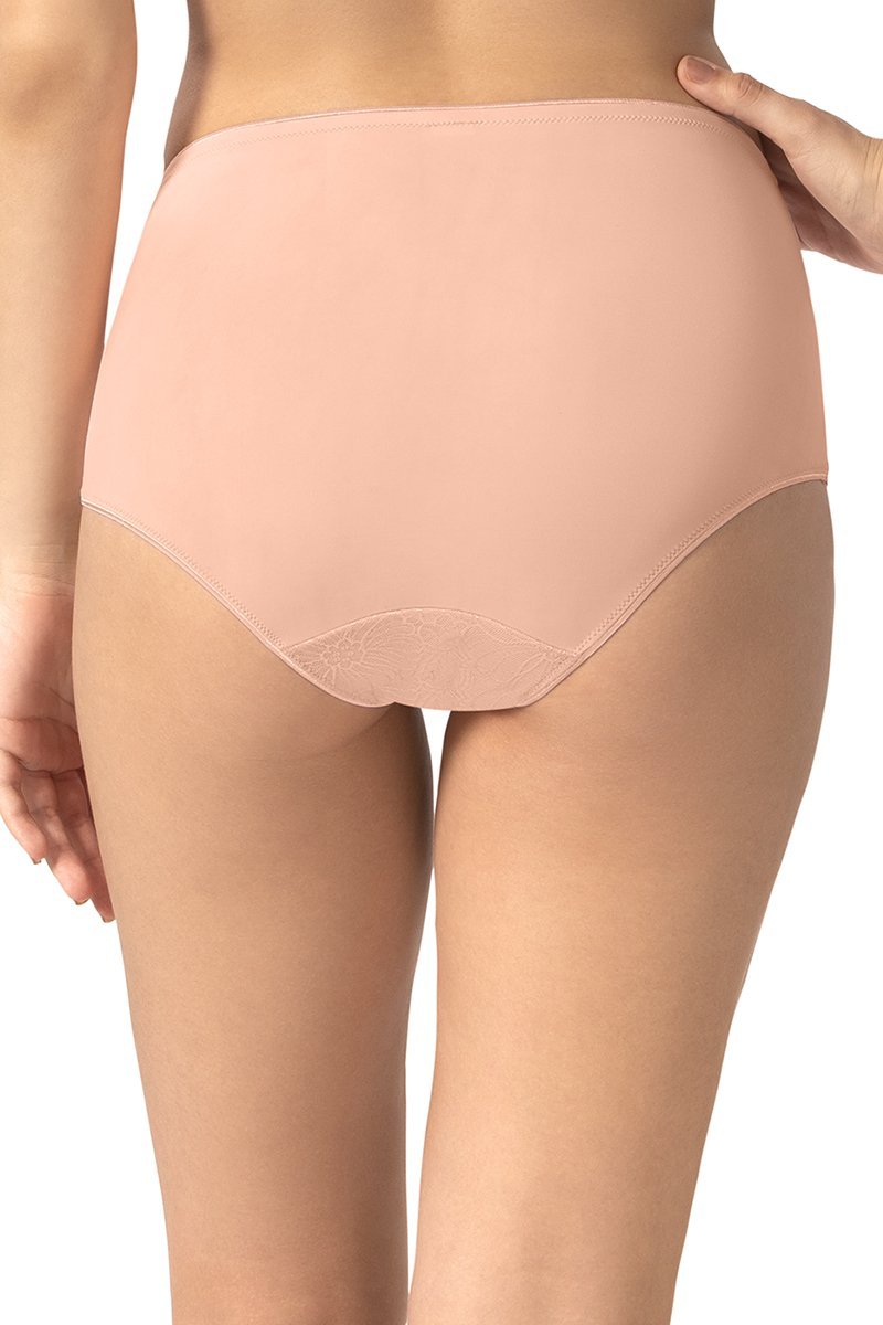 Sheer Lace Full Brief - Impatiens Pink