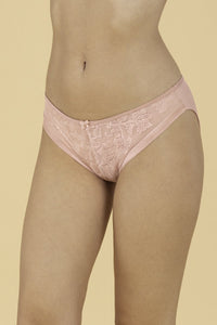 Lace Jacquard Bikini Panty - Bridal Rosette - color option