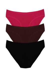 Low Rise Solid Bikini (Pack of 3) thumbnail 6