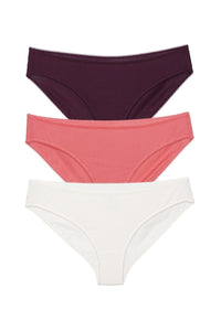Low Rise Solid Bikini (Pack of 3) thumbnail 1