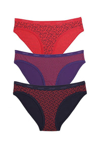 Low Rise Printed Bikini (Pack of 3) thumbnail 1