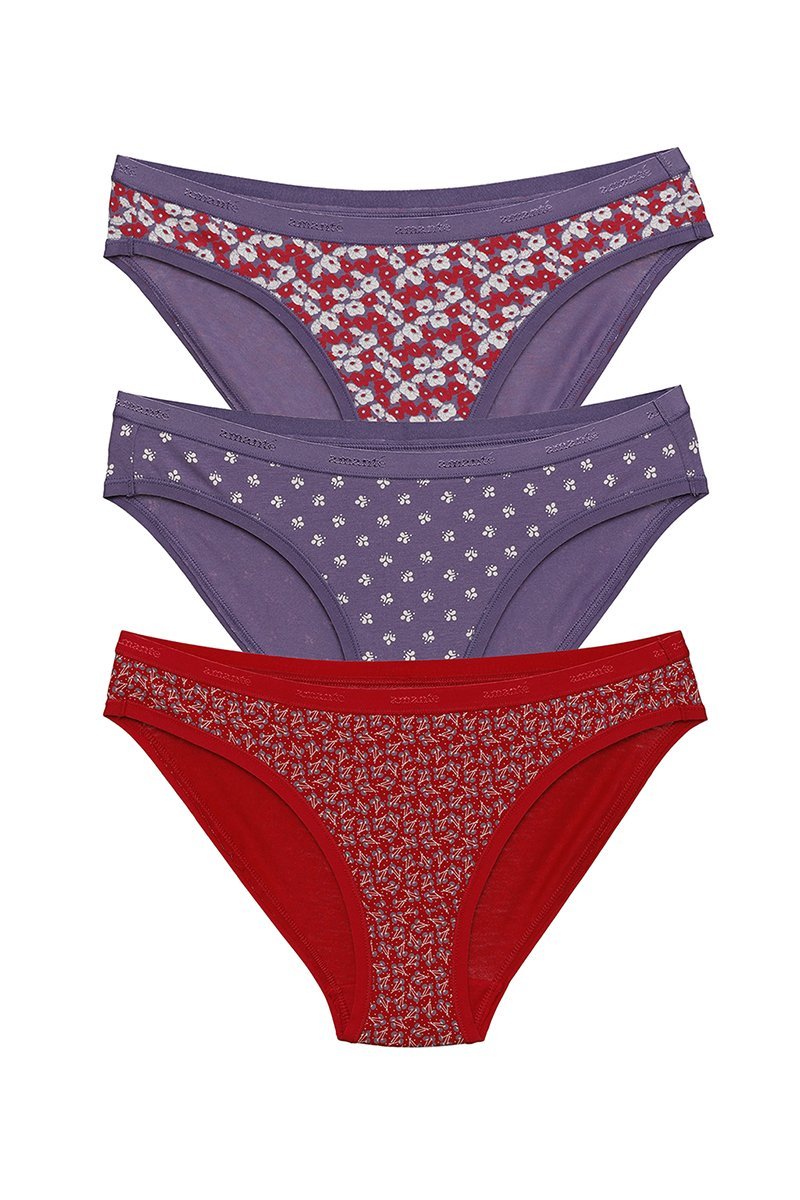 Low Rise Printed Bikini (Pack of 3)