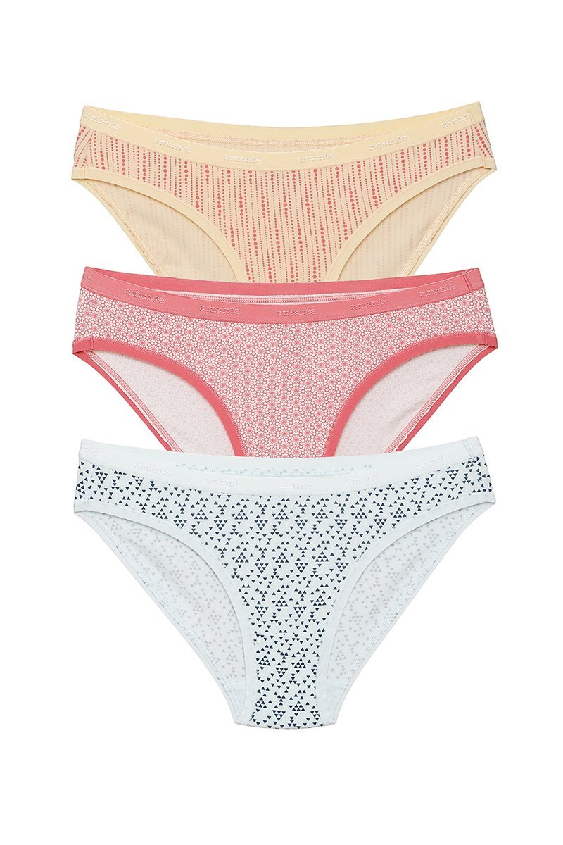 Low Rise Printed Bikini (Pack of 3) - Image 1 of 4