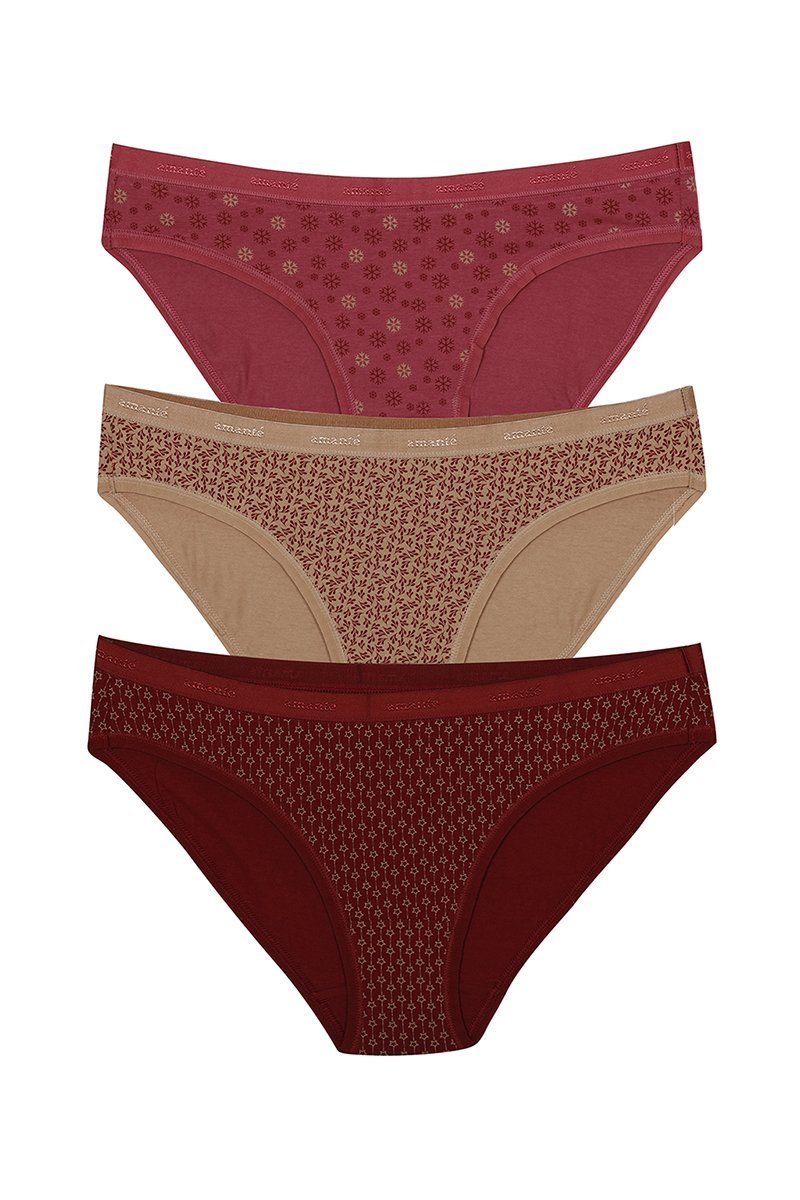 Low Rise Printed Bikini (Pack of 3)