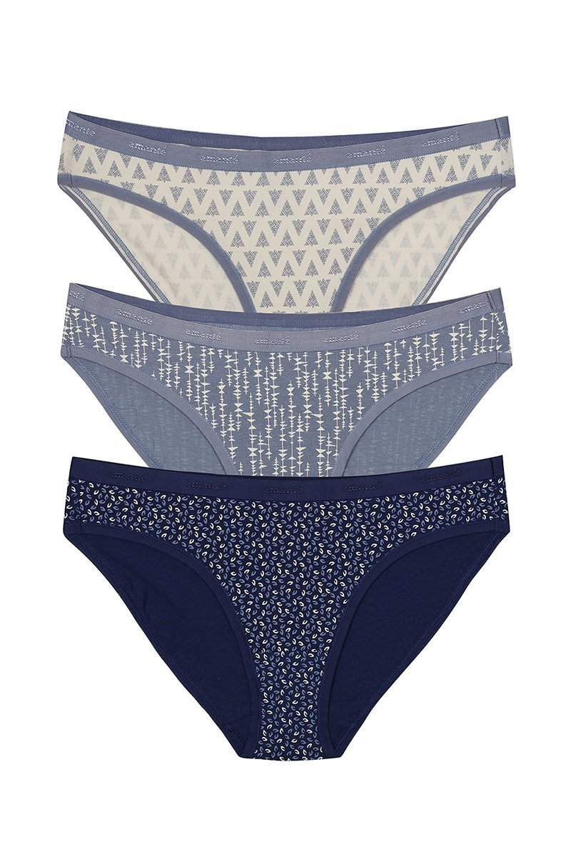 Low Rise Printed Bikini (Pack of 3)