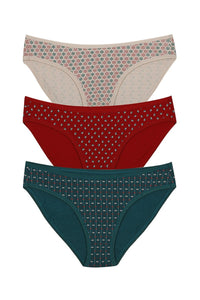 Low Rise Printed Bikini (Pack of 3) thumbnail 7