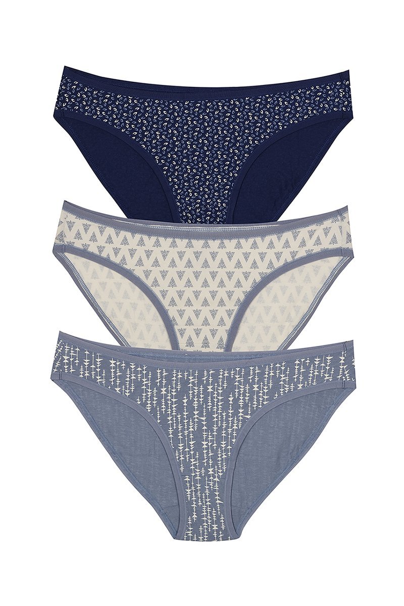 Low Rise Printed Bikini (Pack of 3)