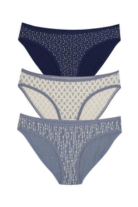 Low Rise Printed Bikini (Pack of 3) - color option