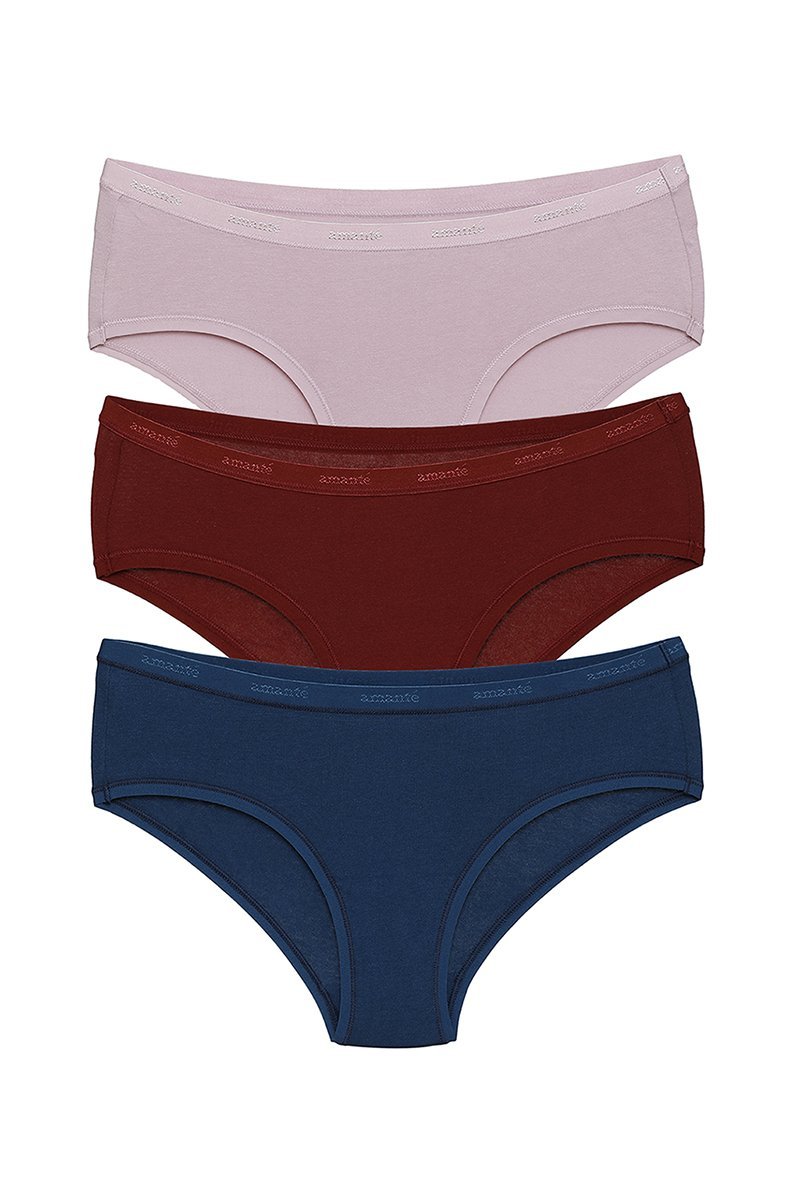 Low Rise Solid Hipster (Pack of 3)