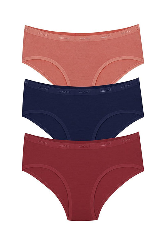 Low Rise Solid Hipster (Pack of 3)