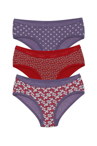 Low Rise Printed Hipster (Pack of 3) thumbnail 6
