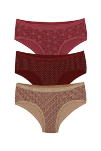 Low Rise Printed Hipster (Pack of 3) - color option