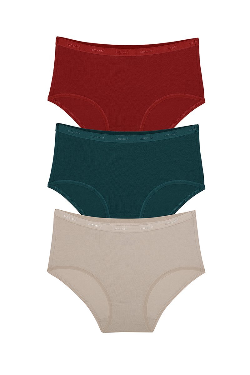 Full Brief Solid Panty (Pack of 3)