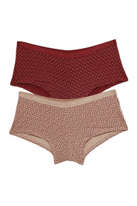 Low Rise Printed Boyshorts (Pack of 2) - color option