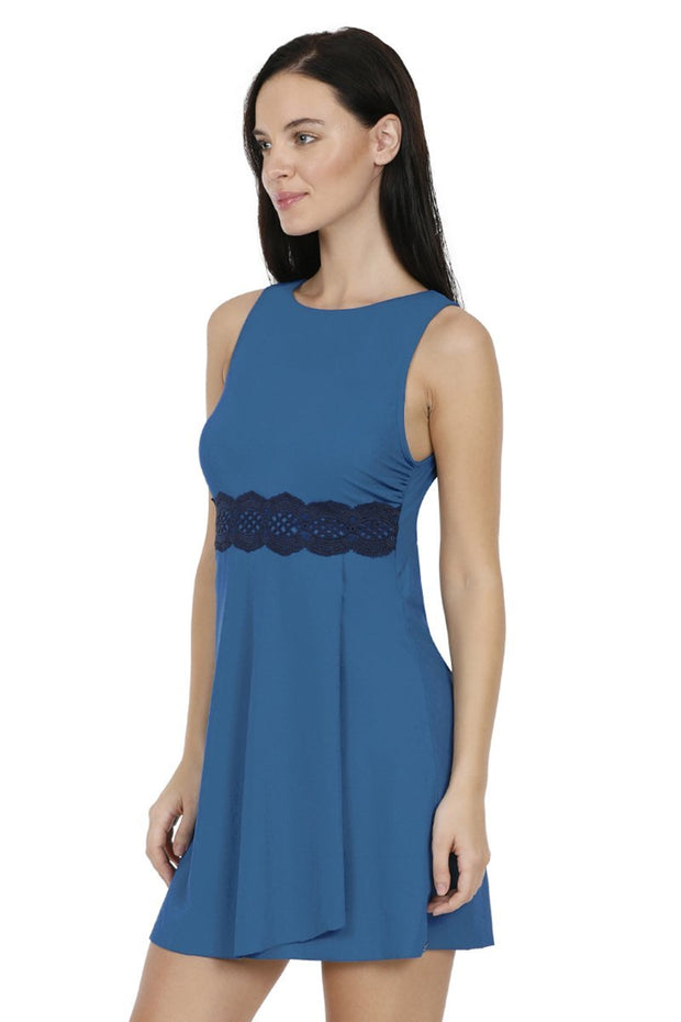 Halter Back Swim Dress