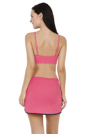 Side Ruched Swim Crop Top