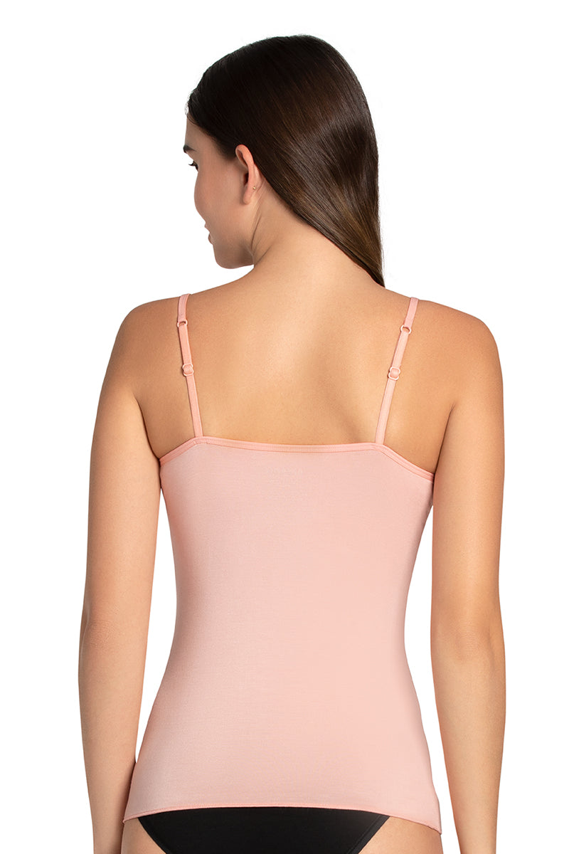 Modal Lace Camisole (Pack of 2) - Hazel._Imp Pink