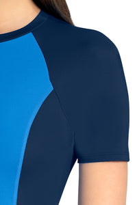 Leg Suit With Sleeves Swimwear - Blue thumbnail 4