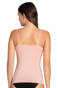 Modal Lace Camisole - Impatiens Pink thumbnail 2