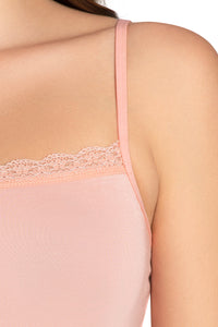 Modal Lace Camisole - Impatiens Pink thumbnail 4
