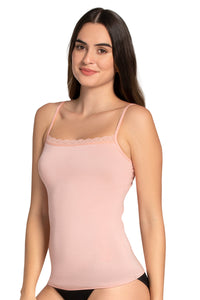 Modal Lace Camisole - Impatiens Pink thumbnail 3