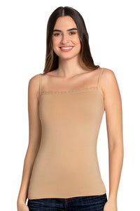 Modal Lace Camisole - Hazelnut - color option