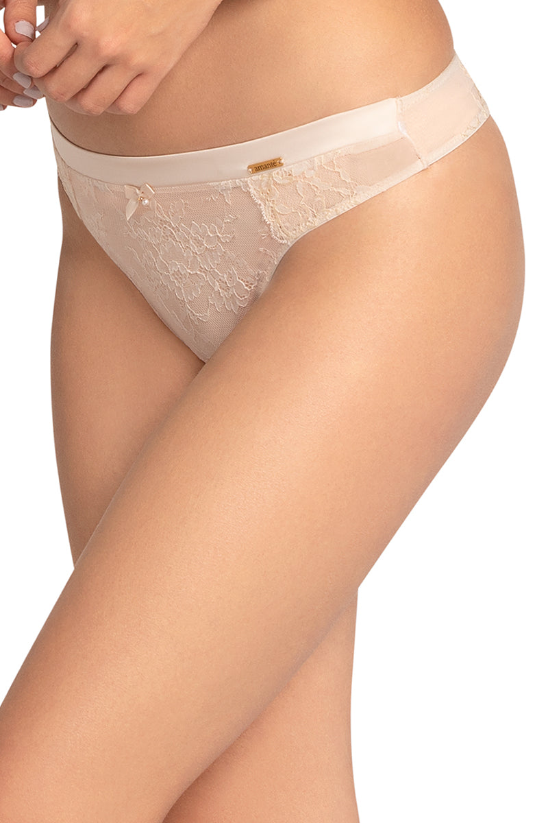 Eternal Bliss Lace Thong - Angel Wing