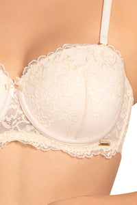 Eternal Bliss Padded Wired Lace Bra - Angel Wing thumbnail 5
