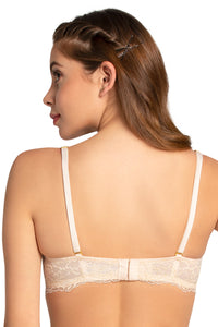 Eternal Bliss Padded Wired Lace Bra - Angel Wing thumbnail 4