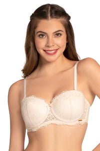 Eternal Bliss Padded Wired Lace Bra - Angel Wing thumbnail 2