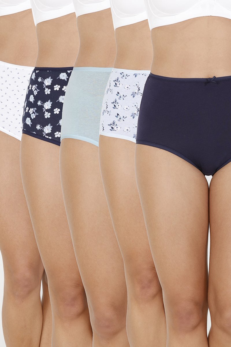 every de Assorted High Rise Full Brief (Pack Of 5) - Assorted