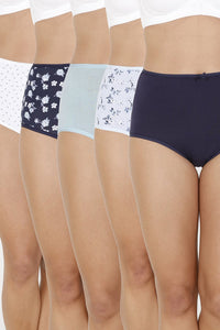 every de Assorted High Rise Full Brief (Pack Of 5) - Assorted - color option