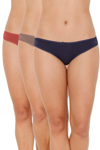 every de Assorted Low Rise Bikini (Pack Of 3) - Assorted - color option