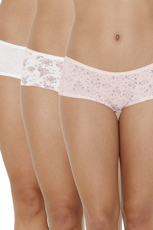 every de Assorted Low Rise Boyshorts (Pack Of 3) - Assorted