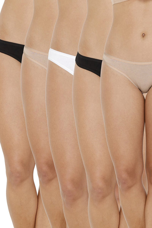 every de Assorted Low Rise Bikini (Pack Of 5) - Assorted