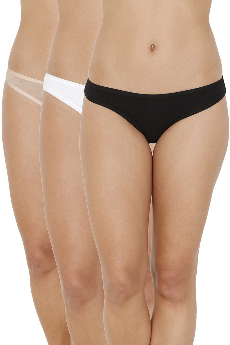 every de Assorted Low Rise Bikini (Pack Of 3) - Assorted - Image 1 of 10