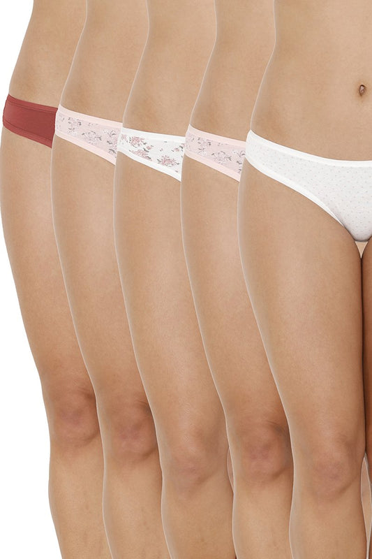 every de Assorted Low Rise Bikini (Pack Of 5) - Assorted