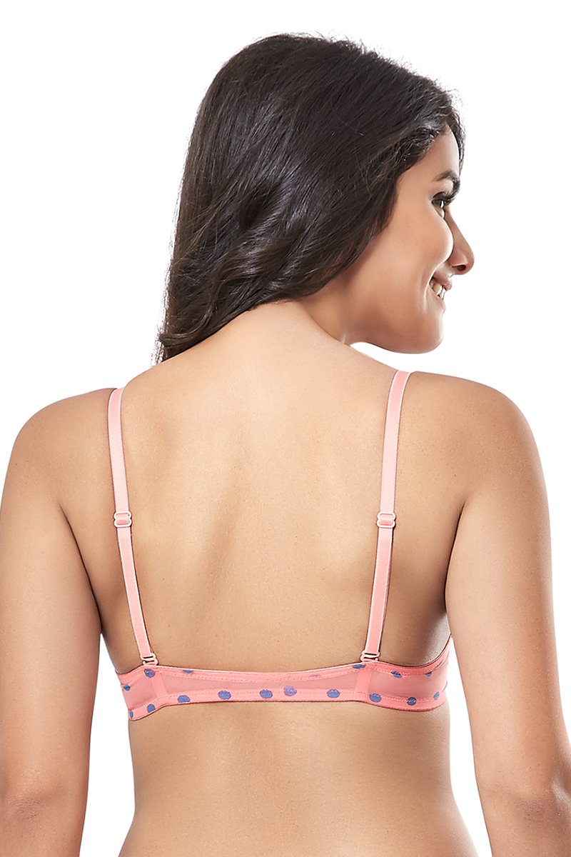 every de Bae Full Cover Padded Underwired Everyday Bra - Sunkist Coral