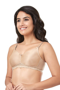 every de Contour Charm Non-Padded Non-Wired Full Cover Everyday Bra - Sandalwood thumbnail 3