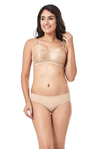 every de Contour Charm Non-Padded Non-Wired Full Cover Everyday Bra - Sandalwood thumbnail 4