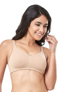 Elegant Concealer Non-Padded & Non-Wired Bra - Sandalwood - color option