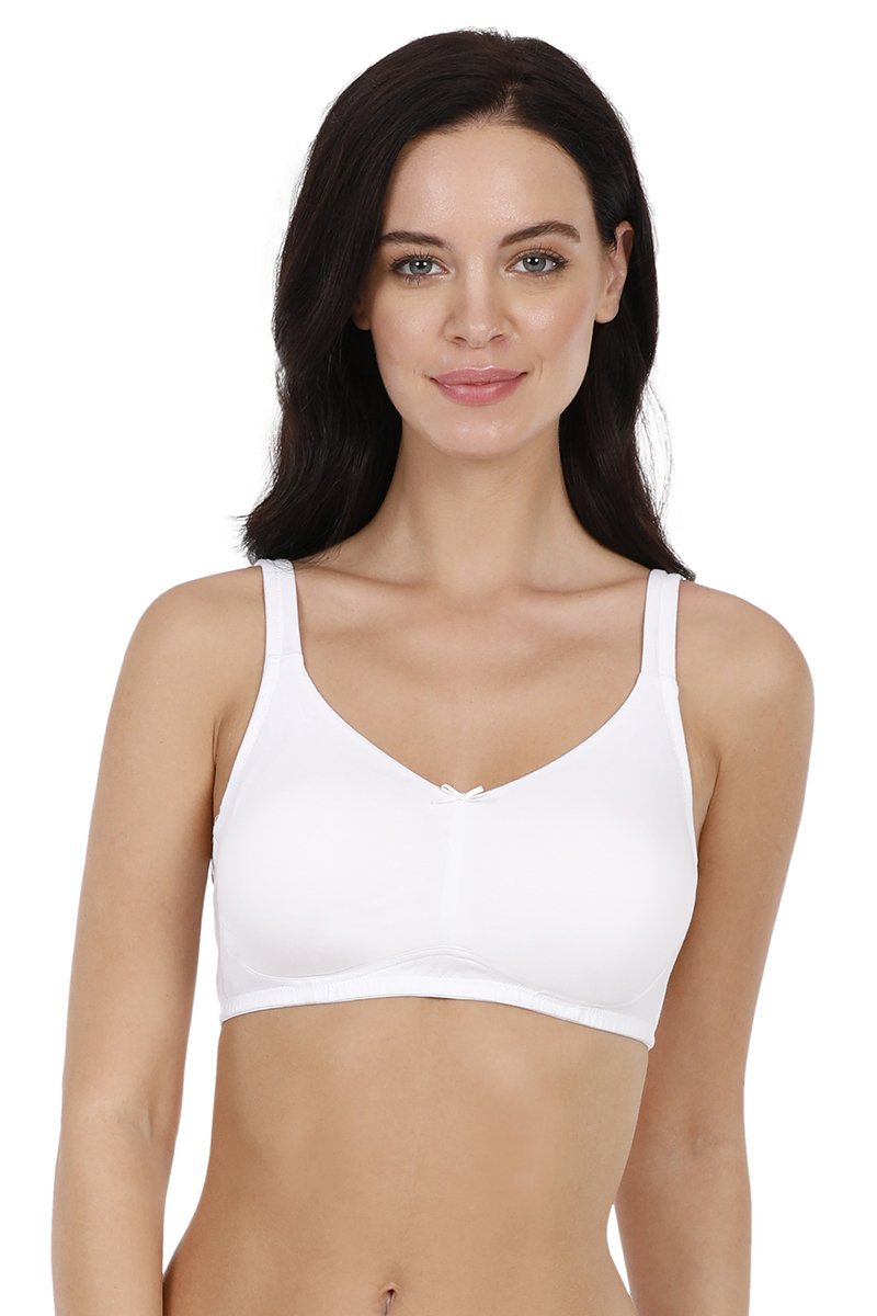 every de Elegant Non-Padded Non-Wired Concealer Full Cover Bra - White - Image 1 of 4