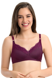 every de Lace Contour Full Cover Bra - Pickled Beet Color thumbnail 1