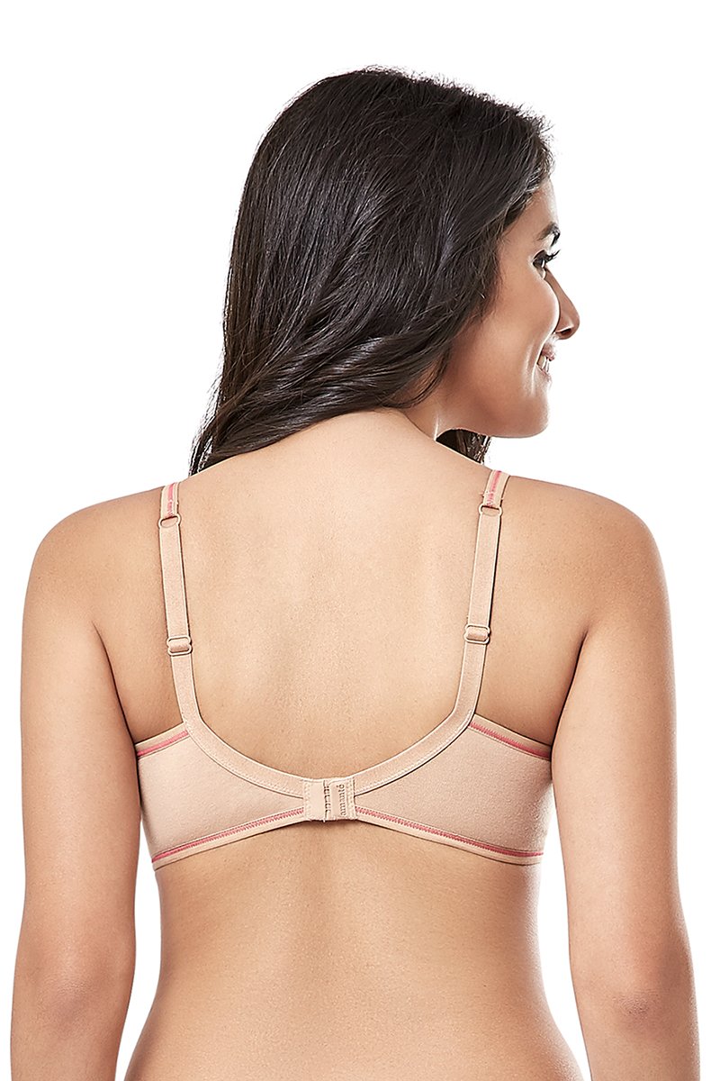 every de Dreamer Moulded Non-Padded Non-Wired Full Cover Bra - Sandalwood - Image 2 of 4